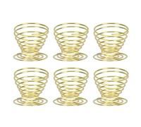 Nicear Gold Egg Cups Egg Cups Brushed Steel Wire Spiral Spring Gold Kitchen Accessories Lightweight Modern Chrome Design