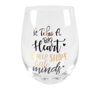 Nicear Gold-rimmed egg-shaped glass cup cartoon flower paper cup female teacher gift give the teacher her best cup