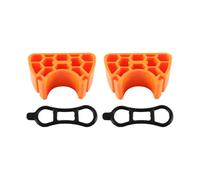 Nicear Handlebar Mount Bracket for Bicycle Maintenance and Outdoor Riding Protection for Brake Levers and Shifters When Bike is Upside orange color