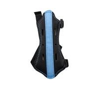 Nicear Leather Archery Arm Guard with Adjustable Strap and Ventilation Holes 4mm Thick Protective Gear for Outdoor Training Youth To Adult Arm Guards (Blue)