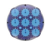 Nicear Magnetic Cube Clock Puzzle Double-Sided 3D Gear Mechanism Brain Teaser with Adjustable Tension Transparent Blue Activity for Cognitive Development and Stress Relief (11.1cm)