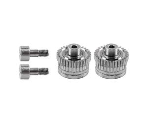 Nicear Nickel-plated Extruder Gear Set for K1/K1C/K1 Max/Ender 3 V3 and V3 Plus 2-Piece Hardened Steel Double Gears High Precision 55HRC Alloy 3D Printer Replacement Parts