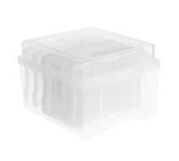 Nicear Photo Storage Box Clear Picture Case 4"x6"Photo Album Craft Storage Box for Photos Cards Stamps Arts Seeds