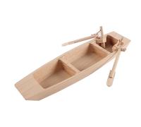 Nicear Sailing Boat Ornament Miniature Gifts Hand Wooden Craft Sailboat Craft Small Model Fishing Boat Ship Decorate Model