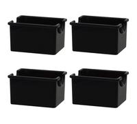 Nicear Set Of 4 Clear Sugar Packet Holder Acrylic Tea Bag Tabletop Organizer Caddy Sweetener & Condiments Packet Bowl Small Storage Basket Container For Cafe Bar Hote