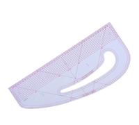 Nicear Sewing Pattern Master Ruler 43cm PVC Curve Ruler for Garment Making Fashion Design Tailoring and Drafting Flexible Pattern Marking Tool with Measuring Grid