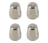Nicear Sewing Thimble 4Pcs Metal Copper Finger Protector Finger Shield Rings Fingertip Quilting Craft Notions Supplies Needlework Guard Tools For Diy Hand-Working Knitting