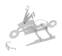 Nicear Stainless Chicken Grill Rack Vertical Grill Rack Folding Duck Rack for Charcoal Grills Gas Grills and Roasters Motorcycle Chicken Grill Rack for Beer Can Chicken