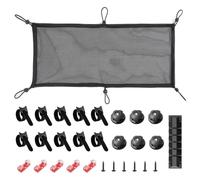 Nicear Under Desk Cable Management Net,Under Table Cord Management Mesh Organizer Flexible Wire Hiders for Most Table Hiding Cables Office
