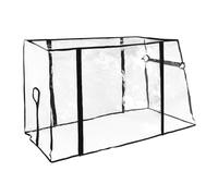 Nicear Waterproof Caravan Rain Cover 110x74x51cm Clear PVC Trolley Canopy with Zipper Foldable Camper Cover for Beach Garden Picnic Festival Use