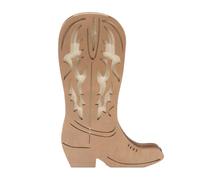 Nicear Wood Cowboy Boot Vase for Flowers,Cowgirl Boot Flower Vase Hanging Pocket Wall Vases 30x20cm,Western Wall Decor for Bedroom, Kitchen