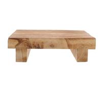 Nicear Wooden Step Stool Bedside Small Table Wooden Stool Plant Display Stand Base for Home Office Kitchen Decor