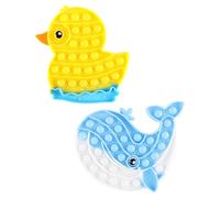 Nicear Yellow Duck Push Pop To,y Bubble Dolphin Squeeze Bubble Animal Poppet Plaything