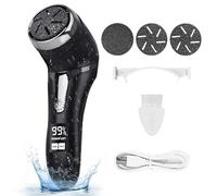 Nicebirdie Electric Callus Remover for Feet with Vacuum, Premium Portable Pedicure Tools Rechargeable Waterproof 2 Speed Foot File Scrubber Callus Remover Tool Foot Care kit（Black）