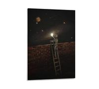 Nicebleed Art Space Beyond The Wall Art Posters Wall Art Poster Scroll Canvas Painting Picture Living Room Decor Home 08x12inch(20