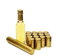 nicebottles Shrink Capsules, Gold, 28x50mm, Pack of 30 - Compatible 5oz & 10oz Woozy & Hot Sauce Bottles - BOTTLE NOT INCLUDED