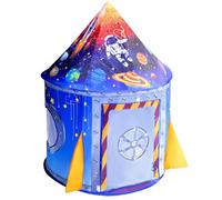 Nicecastle Play Tent Age 3+ for Kids Boys Girls,Rocket Ship Astronaut Spaceship Space Playhouse Indoor Outdoor kids Tent Pop Up Foldable Tents Game Party Birthday Toy for Children Toddler Baby Gift