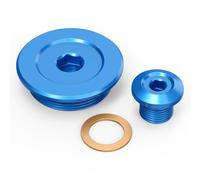 NICECNC Blue Engine Timing Screw Cover Cap Plug Compatible with Suzuki DRZ400E DRZ400S DRZ400 SM 2000-2024 Aluminum Timing Cover Screw Kit Compatible with Kawasaki KFX400 2003-2006 See Ftiemt