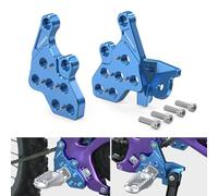 NICECNC Blue Footrest Foot Pegs Bracket Package Compatible with Surron Light bee X Surron Light bee S Surron Light bee L1E Segway X260 Segway X160