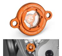 NICECNC Orange Transparent Oil Filtrar Cover Compatible with KTM 250 SX-F/250 XC-F 2013-2023 350 SX-F/350 XC-F 2011-2023 450EXCF/500EXCF 2017-2023 See Fitment