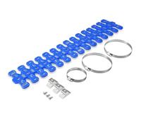 NICECNC Pipe Heat Shield Cover Guard Protector Compatible with Yamaha YZ125 / YZ250 Compatible with Husqvarna TE 125/150 / 250/300, TC 250 See Fitment,Blue
