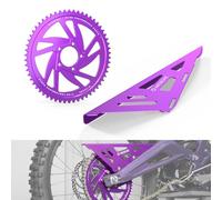 NICECNC Purple 58T Rear Sprocket & Chain Guard Protection Compatible with Surron Light bee X/S/ L1E CNC Machined Chain Protector Compatible with Segway X160 X260,See Fitment