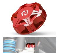 NICECNC Red Cap for Brake Fluid Reservoir Aluminum Compatible with Polaris Ranger XP 900 2017-2019, RZR 570 2015, See Fitment