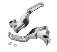 NICECNC Silver Short Hand Levers Brake Clutch Levers Compatible with Forty Eight XL1200X 2014-2019, Iron 1200 XL1200NS 2018-2021, Seventy Two XL1200V 2014-2017, Sportster 1200 Custom XL1200C 2014-2018