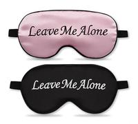 NICECONE 2 Pack Funny Sleep Mask,Soft Silky Satin Eye Mask Cover for Sleeping with Adjustable Elastic Strap Silk Blindfold Blackout Side Sleeper Eye Covers for Full Night's Sleep,Nap Meditation