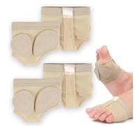 NICECONE 2 Pairs Foot Thongs for Dance, Dance Paw Pads Shoes Half Sole Dance Shoes Ballet Belly Dance Foot Thongs Yoga Foot wear Fitness Accessory for Womens Girls