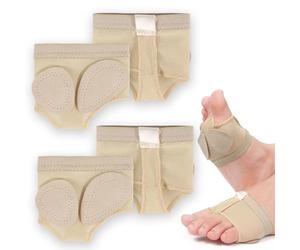 NICECONE 2 Pairs Foot Thongs for Dance, Dance Paw Pads Shoes Half Sole Dance Shoes Ballet Belly Dance Foot Thongs Yoga Foot wear Fitness Accessory for Womens Girls