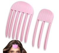 NICECONE 2 Pcs Wind Shaping Styling Comb Set for Fluffy Bangs, No-Trace Hair Root Lifting Clips 3/6 Teeth No Crease Hair Volume Clip Quick High Crown Hair Styling Tools for All Hair Types
