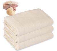 NICECONE 3 PCS Cheese Cloth & Muslin Cloths for Straining, Reusable Washable Grade 100 Cheesecloth Fabric, Multipurpose Filter for Cooking, Baking, Homemade Cheese, Butter, Nut Milk, 50x50cm