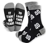NICECONE 40th Birthday Gifts for Men - Funny Socks with It Took 40 Years to Look This Good - Forty Gift for Him Husband Dad