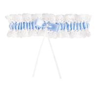 NICECRAFT Blue Garters for Brides Wedding Dresses Bridal Accessories with Bow Ribbon Elastic Lace Leg Party for Women Girls