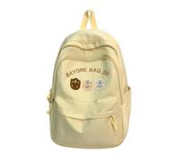 NICECY Backpack for Girls in Junior High and High School, Large Capacity Backpack for Sixth Grade Girls(yellow)