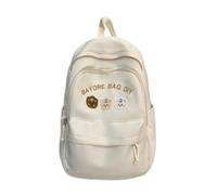 NICECY Backpack for Girls in Junior High and High School, Large Capacity Backpack for Sixth Grade Girls(white)