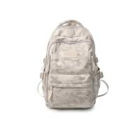 NICECY Male college student gradient backpack lightweight junior high school casual backpack(grey,big)