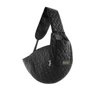 NICECY Pet travel bag for outdoor diagonal crossing cat bag convenient for carrying small dogs chest pet bag(black)