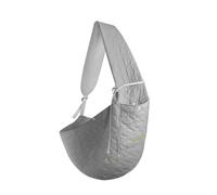 NICECY Pet travel bag for outdoor diagonal crossing cat bag convenient for carrying small dogs chest pet bag(grey)