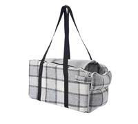 NICECY The lightweight and portable car pet bag is specially designed for small pets going out with a handbag design that is easy to carry(grey)