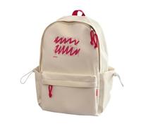 NICECY Versatile Large Capacity Backpack for Students Middle School to College Casual Daily Use(white,small)