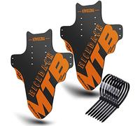 NICEDACK Mountain Bike Mudguard, Fits 20-29 Inch MTB, 2-Piece Set, Orange