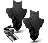 NICEDACK Mudguards Mountain Bike, 2 Pieces Mudguard Fit 20-29 Inch MTB Mudguard Front and Rear Compatible Bicycle Splash Guard (Black)