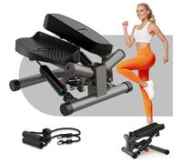 Niceday Twist Stepper for Home, Swing Stepper with Power Ropes, Stepper Home Trainer with LCD Display, 2 in 1 Training Device up to 100 kg, Leg / Arm Trainer, Home Fitness Exercise