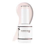 Nicedeco 4 In 1 Rubber Base Clear Sheer Color Gel Nail Polish, UV LED Soak Off, Elastic Rubber Nail Strengthen Enhance Base Coat Color Gel Polish 009