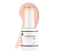 Nicedeco 4 In 1 Rubber Base Gel For Nails, Clear Sheer Color Gel Nail Polish UV LED, Elastic Rubber Nail Strengthen Enhance Base Coat 018