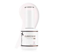 Nicedeco 4 In 1 Rubber Base Gel For Nails, Clear Sheer Color Gel Polish UV LED, Elastic Rubber Nail Strengthen Enhance Base Coat Color 001