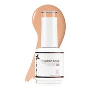 Nicedeco 4 in 1 Rubber Base Gel for Nails, Clear Sheer Color Nail Polish UV LED, Elastic Rubber Nail Strengthen Enhance Base Coat 010