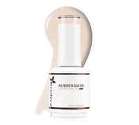 Nicedeco 4 In 1 Rubber Base Gel For Nails, Hema Free Clear Sheer Color Gel Nail Polish UV LED Soak Off, Elastic Rubber Nail Strengthen Enhance Base Coat Color Gel Polish 017